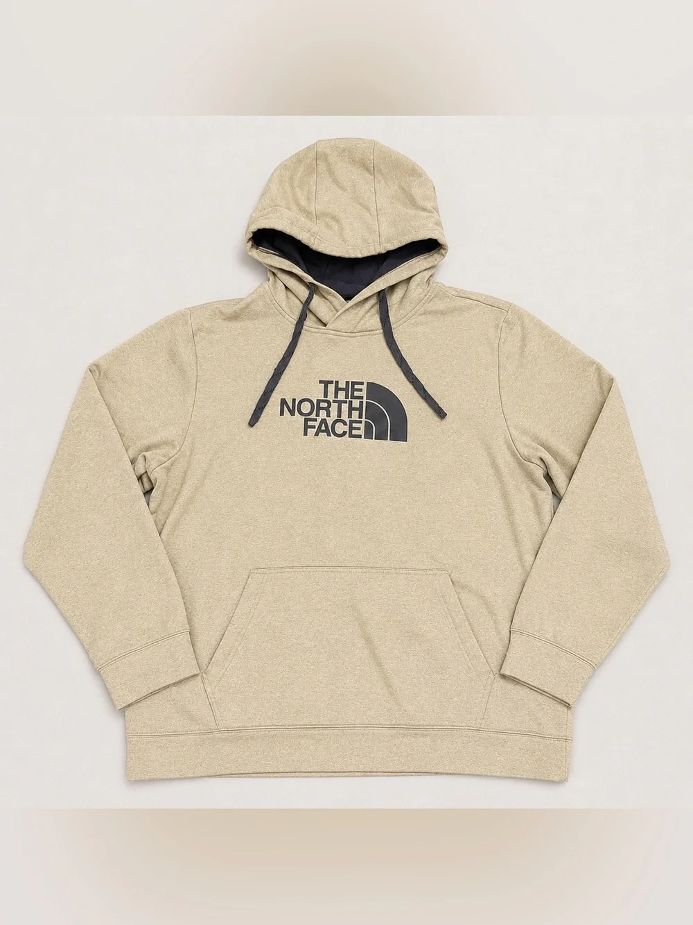 The North Face Men’s XL Pullover Hoodie Beige Tan Half Dome Logo Fleece
